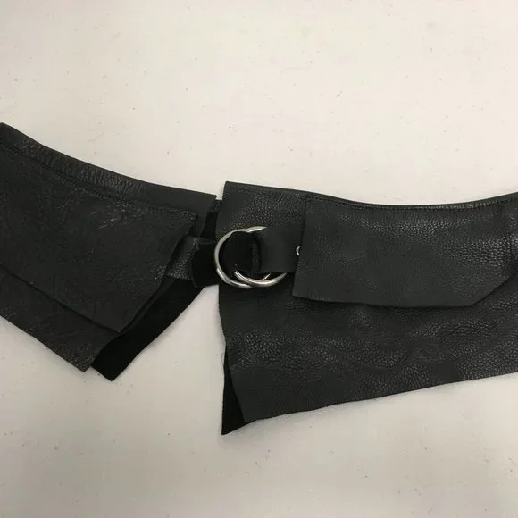 HANDMADE Kid Leather layered CORSET BELT 32x6 M L boho hippie Accessories